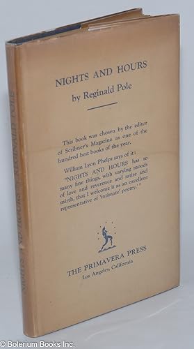 Image du vendeur pour Nights and Hours mis en vente par Bolerium Books Inc.