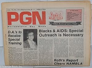 Seller image for PGN: Philadelphia Gay News; vol. 10, #44, Sept. 5-11, 1986: Blacks & AIDS: Special Outreach is Necessary for sale by Bolerium Books Inc.