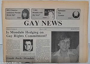 Immagine del venditore per Gay News [aka Philadelphia Gay News]: vol. 8, #16, March 1, 1984: Is Mondale Hedging On Gay Rights Committment venduto da Bolerium Books Inc.