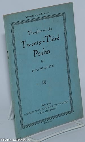 Throughts on the Twenty-third Psalm
