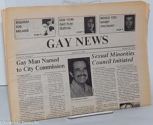 Immagine del venditore per Gay News [aka Philadelphia Gay News]: vol. 8, #9, January 12, 1984: Sexual Minorities Council Initiated venduto da Bolerium Books Inc.