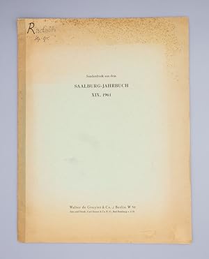 Ein Jochbeschlag der römischen Kaiserzeit; Sonderdruck aus dem Saalburg-Jahrbuch XIX, 1961;
