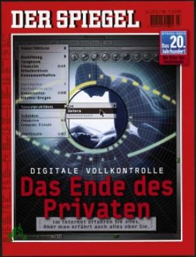 Bild des Verkufers fr 27/1999, Das Ende des Privaten, Digitale Vollkontrolle zum Verkauf von Antiquariat Artemis Lorenz & Lorenz GbR