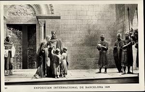 Ansichtskarte / Postkarte Exposicion Internacional de Barcelona 1929, Palacio Nacional, El Cid Ca...