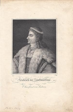 Bild des Verkufers fr Portrt. Brustbild im Profil nach links. Lithographie (anonym), 17 x 12,5 cm, um 1840. zum Verkauf von Antiquariat Michael Eschmann