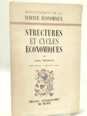 Bild des Verkufers fr Structures et Cycles Economiques zum Verkauf von World of Rare Books