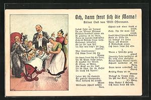 Bild des Verkufers fr Ansichtskarte Klner Lied Och, dann freut sich die Mama! von Willi Ostermann zum Verkauf von Bartko-Reher