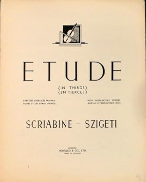 Seller image for Etude in thirds - en tierces. With preparatory studies and an introductory note. Op. 8, No. 10 for sale by Paul van Kuik Antiquarian Music