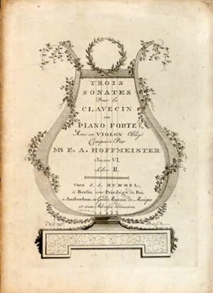 Trois sonates pour le clavecin ou piano forte avec un violon obligé. Oeuvre VI. Libro II.