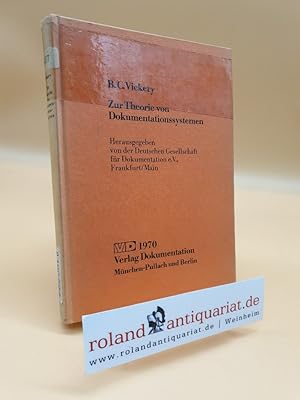 Seller image for Zur Theorie von Dokumentationssystemen for sale by Roland Antiquariat UG haftungsbeschrnkt