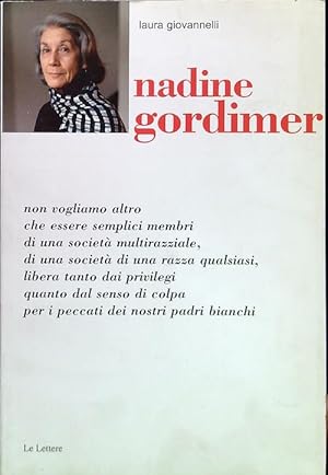 Bild des Verkufers fr Nadine Gordimer zum Verkauf von Librodifaccia