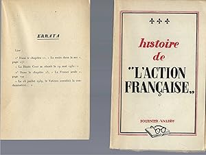 Imagen del vendedor de Histoire De L'action Franaise a la venta por BYTOWN BOOKERY