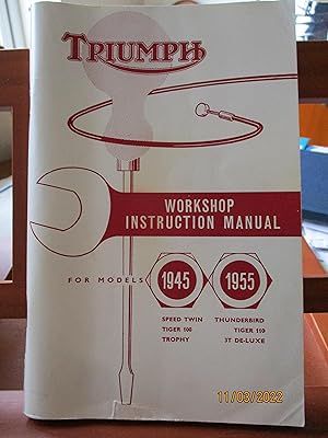 Triumph Workshop Instruction Manual No.11 for Models 1945-1955