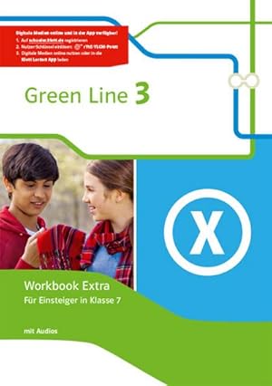 Bild des Verkufers fr Green Line 3. Workbook Extra mit Audio-CDs fr Einsteiger in Klasse 7 zum Verkauf von Smartbuy