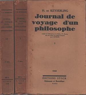 Bild des Verkufers fr Journal de voyage d' un philosophe (Vol I - II) zum Verkauf von Biblioteca di Babele