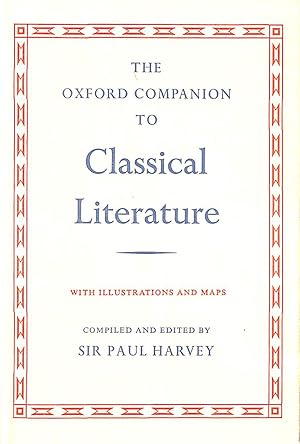 The Oxford Companion to Classical Literature