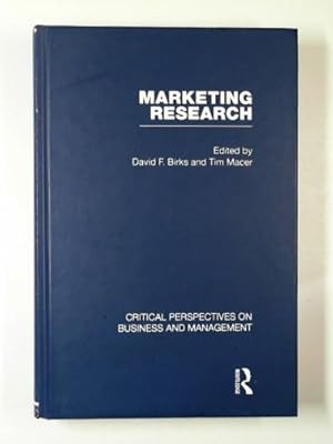 Seller image for Marketing research: critical perspectives on business and management: vol. 3: quantitative marketing techniques and analyses for sale by Cotswold Internet Books