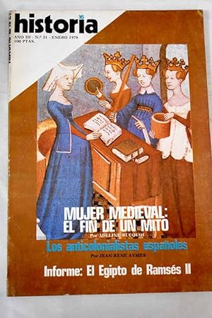 Imagen del vendedor de Historia 16, Ao 1978, n 21:: El anticolonialismo espaol; El segundo entierro; La sublevacin franquista en Cartagena; Los junteros andaluces; Los anarquistas del Plata; La destruccin de una cultura: los millares de Santa Fe de Mondjar; El Egipto de Ramss II; Historia de un tpico: la mujer en la Edad Media; La ambicin de la emperatriz Wu a la venta por Alcan Libros