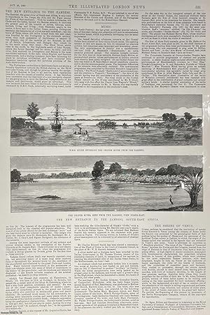 Immagine del venditore per The New Entrance to the Zambesi, South-East Africa. An original print and article from the Illustrated London News, 1889. venduto da Cosmo Books