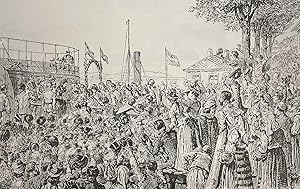 Seller image for Queen Natalie of Servia Arriving at Belgrade. An original print from the Illustrated London News, 1889. for sale by Cosmo Books