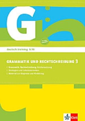 Imagen del vendedor de deutsch.training / Arbeitsheft Grammatik und Rechtschreibung 9./10. Klasse a la venta por Smartbuy