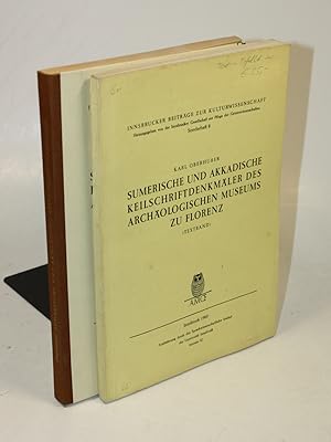 Bild des Verkufers fr Sumerische und akkadische Keilschriftdenkmler des Archologischen Museums zu Florenz. Text- und Bildband. zum Verkauf von Antiquariat Gallus / Dr. P. Adelsberger