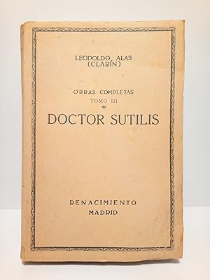 Imagen del vendedor de Doctor Sutilis (Cuentos) a la venta por Librera Miguel Miranda