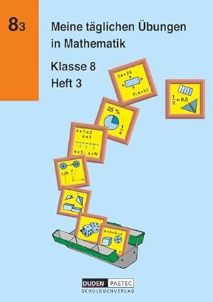 Image du vendeur pour Meine tglichen bungen in Mathematik Klasse 8 Heft 3 mis en vente par Smartbuy