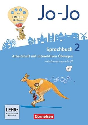 Image du vendeur pour Jo-Jo Sprachbuch - Allgemeine Ausgabe - Neubearbeitung 2016. 2. Schuljahr - Arbeitsheft in Schulausgangsschrift mit CD-ROM : Mit interaktiven bungen auf scook.de und CD-ROM mis en vente par Smartbuy