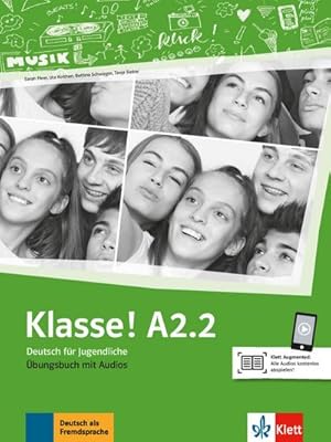 Seller image for Klasse! A2.2 bungsbuch mit Audios online : Deutsch fr Jugendliche. Klett Augmented for sale by Smartbuy