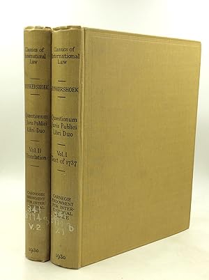 Seller image for QUAESTIONUM JURIS PUBLICI LIBRO DUO, Volumes I-II for sale by Kubik Fine Books Ltd., ABAA