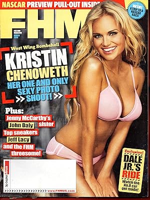Seller image for FHM- For Him Magazine November Kristin Chenoweth on cover. NASCAR pull out Included for sale by Warren Hahn