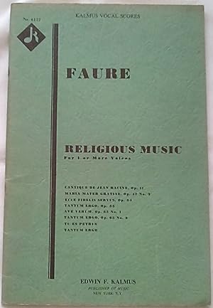 Faure: Religious Music for 1 or More Voices
