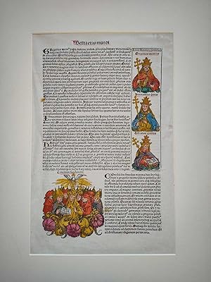 Bild des Verkufers fr Liber chronicarum. Leaf CCXV. zum Verkauf von Rodger Friedman Rare Book Studio, ABAA