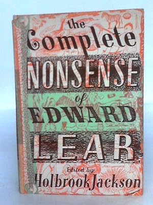 Seller image for The Nonsense Verse Of Edward Lear for sale by World of Rare Books
