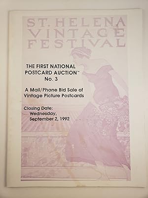 The First National Postcard Auction No. 3 A Mail/Phone Bid Sale of Vintage Picture Postcards Wedn...