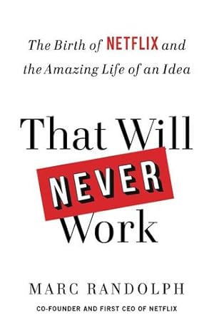 Seller image for That Will Never Work by Randolph, Marc [Paperback ] for sale by booksXpress