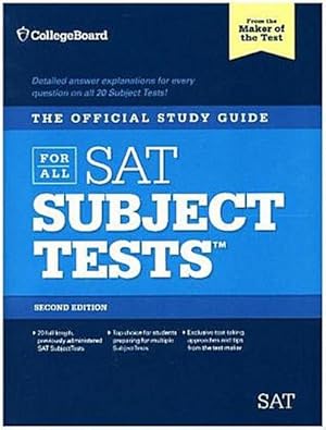 Imagen del vendedor de Official Study Guide for All SAT Subject Tests (REAL SATS) a la venta por AHA-BUCH