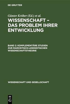 Image du vendeur pour Komplement¤re Studien zur marxistisch-leninistischen Wissenschaftstheorie (German Edition) [Hardcover ] mis en vente par booksXpress