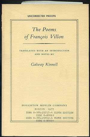 Image du vendeur pour The Poems of Franois Villon mis en vente par Between the Covers-Rare Books, Inc. ABAA