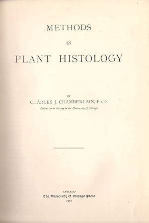 Imagen del vendedor de Methods in Plant Histology a la venta por Clausen Books, RMABA