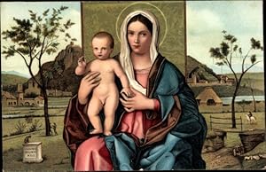 Bild des Verkufers fr Knstler Ansichtskarte / Postkarte Bellini, Giovanni, Madonna mit Kind zum Verkauf von akpool GmbH