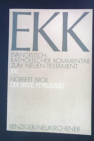 Bild des Verkufers fr Der erste Petrusbrief. EKK ; Bd. 21. zum Verkauf von books4less (Versandantiquariat Petra Gros GmbH & Co. KG)