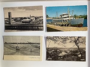 Seven early C20th postcards of Free French Africa, South Africa, The Gambia, Togo, Rhodesia : LA ...