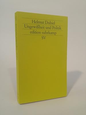 Imagen del vendedor de Ungewiheit und Politik [Neubuch] (edition suhrkamp) a la venta por ANTIQUARIAT Franke BRUDDENBOOKS