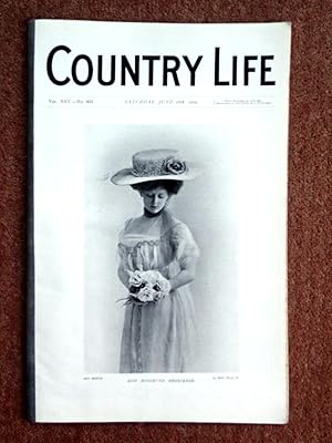 Seller image for Country Life magazine. Vol XXV No. 651, 26th June 1909. Cooke's House West Burton Sussex residence of Leonard Borwick. Portrait of Miss Rosamund Grosvenor. Meadow Cottage nr Amberley Sussex. Old Edinburgh Supper Clubs. The Southport Sandhills. for sale by Tony Hutchinson
