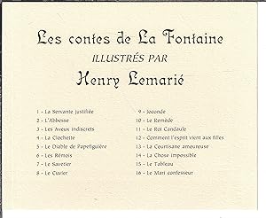 les fables de la fontaines, 3 coffrets de 16 gravures