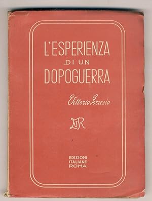 L'esperienza di un dopoguerra. Note sulla lotta antibolscevica in Italia dal 1917 al 1921.