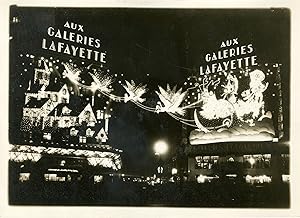 "Illumination GALERIES LAFAYETTE Noël 1931" Photo de presse originale G. DEVRED / Agence ROL Pari...