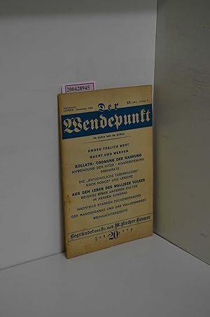 Seller image for Der Wendepunkt im Leben und im Leiden XX. Jahrgang, Nr. 1; Dezember 1942 for sale by ralfs-buecherkiste